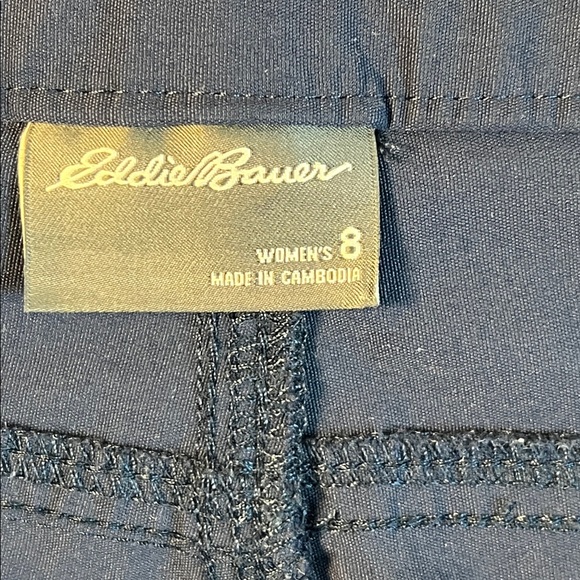 Eddie Bauer Women’s Tech Outdoor Hiking Navy Capri Pants Size 8 - Picture 4 of 13